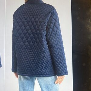 Rebecca Minkoff Navy Quilted Puffer Jacket